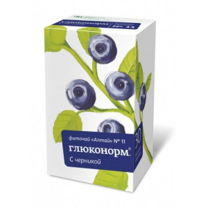 АЛТАЙ ФИТОЧАЙ №11 ГЛЮКОНОРМ ЧЕРНИКА 2Г. №30 ПАК. /АЛТАЙСКИЙ КЕДР/ АЛТАЙ ФИТОЧАЙ №11 ГЛЮКОНОРМ ЧЕРНИКА 2Г. №30 ПАК. /АЛТАЙСКИЙ КЕДР/