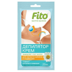 ФИТОКОСМЕТИК БЫСТРОЕ УДАЛЕНИЕ КРЕМ Д/ДЕПИЛ. БИКИНИ БЫСТРОЕ УДАЛЕНИЕ РОМАШКА 25МЛ. ФИТО ФИТОКОСМЕТИК БЫСТРОЕ УДАЛЕНИЕ КРЕМ Д/ДЕПИЛ. БИКИНИ БЫСТРОЕ УДАЛЕНИЕ РОМАШКА 25МЛ. ФИТО