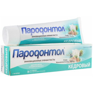 ПАРОДОНТОЛ ЗУБ.ПАСТА КЕДРОВЫЙ ФТОР+НЕЖН.МЯТА 124Г./130МЛ. ПАРОДОНТОЛ ЗУБ.ПАСТА КЕДРОВЫЙ ФТОР+НЕЖН.МЯТА 124Г./130МЛ.