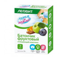 ЛЕОВИТ ХУДЕЕМ ЗА НЕДЕЛЮ БАТОНЧИК ФРУКТОВЫЙ ОЧИЩ. КОМПЛ. 70Г. (10Г.Х №7)