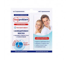 СТОППРОБЛЕМ УЛЬТРА КОНТРОЛЬ МАСКА Д/ЛИЦА САЛИЦ. 8МЛ. №2 САШЕ [STOPPROBLEM]