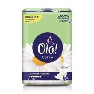 ОЛА ПРОКЛАДКИ СИЛК СЕНС УЛЬТРАТОНК. НАЙТ СОЛН.РОМАШКА №7 [OLA]