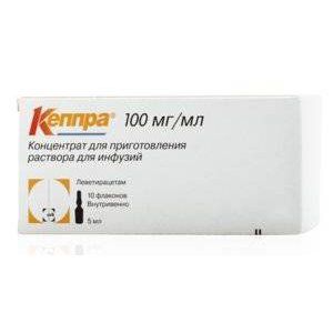 КЕППРА 100МГ/МЛ. 5МЛ. №10 КОНЦ. Д/Р-РА Д/ИНФ. ФЛ. /ЮСБ ФАРМА/ КЕППРА 100МГ/МЛ. 5МЛ. №10 КОНЦ. Д/Р-РА Д/ИНФ. ФЛ. /ЮСБ ФАРМА/