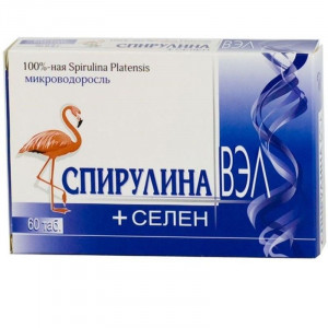 СПИРУЛИНА ВЭЛ+СЕЛЕН 500МГ. №120 ТАБ. СПИРУЛИНА ВЭЛ+СЕЛЕН 500МГ. №120 ТАБ.
