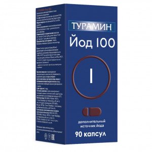 ТУРАМИН ЙОД I 100 200МГ. №90 КАПС. ТУРАМИН ЙОД I 100 200МГ. №90 КАПС.