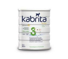 КАБРИТА 3 ГОЛД СМЕСЬ НА КОЗЬЕМ МОЛОКЕ 800Г. 12+МЕС. [KABRITA]