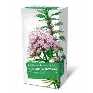 АЛТАЙ ФИТОЧАЙ №33 КРЕПКИЕ НЕРВЫ С ВАЛЕРИАНОЙ 2Г. №20 ПАК. /АЛТАЙСКИЙ КЕДР/ АЛТАЙ ФИТОЧАЙ №33 КРЕПКИЕ НЕРВЫ С ВАЛЕРИАНОЙ 2Г. №20 ПАК. /АЛТАЙСКИЙ КЕДР/