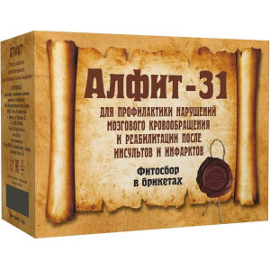 АЛФИТ-31 СБОР Д/ПРОФИЛ. НАРУШ. МОЗГ. КРОВООБР. 2Г. №30Х2 (120Г.) АЛФИТ-31 СБОР Д/ПРОФИЛ. НАРУШ. МОЗГ. КРОВООБР. 2Г. №30Х2 (120Г.)