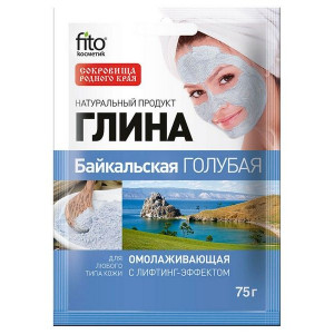 ФИТОКОСМЕТИК ГЛИНА ГОЛУБАЯ БАЙКАЛЬСКАЯ ОМОЛАЖ. 75Г. ФИТОКОСМЕТИК ГЛИНА ГОЛУБАЯ БАЙКАЛЬСКАЯ ОМОЛАЖ. 75Г.