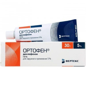 ОРТОФЕН 5% 30Г. ГЕЛЬ Д/НАРУЖ.ПРИМ. ТУБА /ВЕРТЕКС/