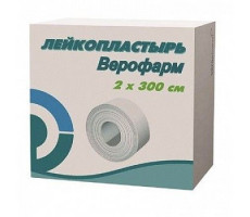 ЛЕЙКОПЛАСТЫРЬ 2Х300 ТКАН.ОСНОВА КАТУШКА КАРТОН /ВЕРОФАРМ/