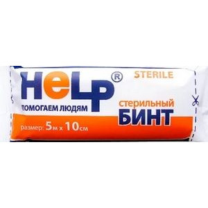 ХЕЛП БИНТ СТЕР. 5МХ10СМ И/У [HELP]