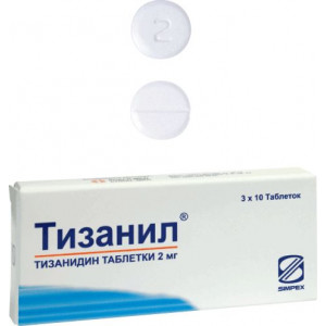 ТИЗАНИЛ 2МГ. №30 ТАБ. /СИМПЕКС ФАРМА/ ТИЗАНИЛ 2МГ. №30 ТАБ. /СИМПЕКС ФАРМА/