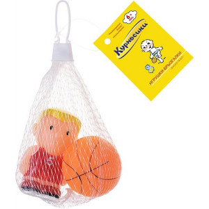 КУРНОСИКИ ИГРУШКА БРЫЗГАЛКИ Д/ВАННЫ БАСКЕТБОЛ /АРТ.25159/