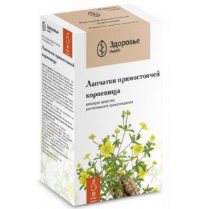 ЛАПЧАТКИ ПРЯМОСТОЯЧЕЙ КОРНЕВИЩА 1,5Г. №20 ПАК. /ЗДОРОВЬЕ/ ЛАПЧАТКИ ПРЯМОСТОЯЧЕЙ КОРНЕВИЩА 1,5Г. №20 ПАК. /ЗДОРОВЬЕ/