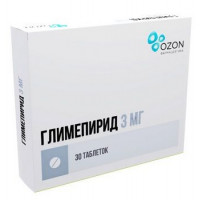 ГЛИМЕПИРИД 3МГ. №30 ТАБ. /ОЗОН/