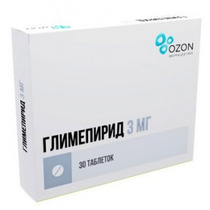ГЛИМЕПИРИД 3МГ. №30 ТАБ. /ОЗОН/