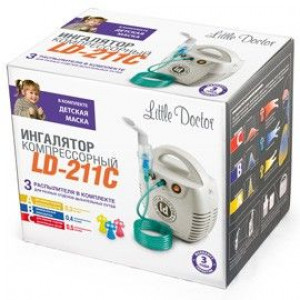 ЛИТТЛ ДОКТОР ИНГАЛЯТОР КОМПРЕС. LD-211C БЕЛЫЙ [LITTLE DOCTOR]