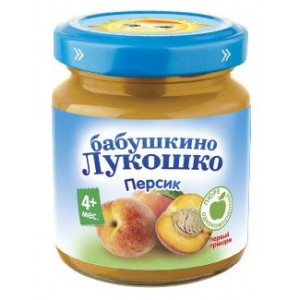 Б.ЛУКОШКО ПЮРЕ 100Г. ПЕРСИК 4+МЕС. Б.ЛУКОШКО ПЮРЕ 100Г. ПЕРСИК 4+МЕС.