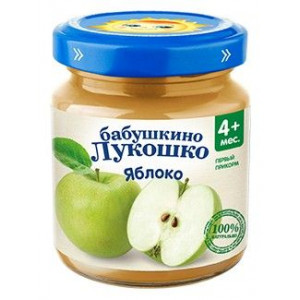 Б.ЛУКОШКО ПЮРЕ 100Г. ЯБЛОКО 4+МЕС. Б.ЛУКОШКО ПЮРЕ 100Г. ЯБЛОКО 4+МЕС.