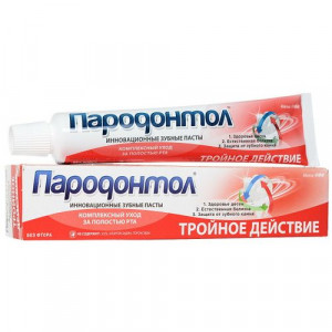 ПАРОДОНТОЛ ЗУБ.ПАСТА ТРОЙН.ДЕЙСТВИЯ 3В1 63Г./50МЛ. Л/Т ПАРОДОНТОЛ ЗУБ.ПАСТА ТРОЙН.ДЕЙСТВИЯ 3В1 63Г./50МЛ. Л/Т