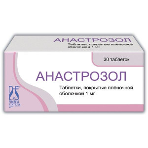 АНАСТРОЗОЛ 1МГ. №30 ТАБ. П/П/О /ФАРМАСИНТЕЗ НОРД/ АНАСТРОЗОЛ 1МГ. №30 ТАБ. П/П/О /ФАРМАСИНТЕЗ НОРД/