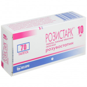 РОЗИСТАРК 10МГ. №70 ТАБ. П/П/О РОЗИСТАРК 10МГ. №70 ТАБ. П/П/О