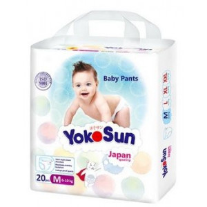 ЙОКОСАН ПОДГУЗНИКИ-ТРУСИКИ 6-10КГ. Р.M №20 [YOKOSUN]