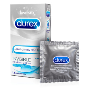 ДЮРЕКС ПРЕЗЕРВАТИВ INVISIBLE EMOJI №12 [DUREX]