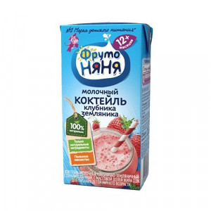 ФРУТОНЯНЯ ДЕСЕРТ КОКТЕЙЛЬ МОЛОЧНЫЙ КЛУБНИКА+ЗЕМЛЯНИКА 2,1% ЖИРА 200МЛ. 12+МЕС. ФРУТОНЯНЯ ДЕСЕРТ КОКТЕЙЛЬ МОЛОЧНЫЙ КЛУБНИКА+ЗЕМЛЯНИКА 2,1% ЖИРА 200МЛ. 12+МЕС.