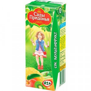 САДЫ ПРИДОНЬЯ СОК 200МЛ. МУЛЬТИФРУКТ Б/САХ.