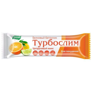 ТУРБОСЛИМ БАТОНЧИК Д/ПОХУД. ЦИТРУС.МИКС 50Г. №1 /ЭВАЛАР/