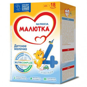 МАЛЮТКА 4 МОЛОЧНЫЙ НАПИТОК 600Г. 18+МЕС. МАЛЮТКА 4 МОЛОЧНЫЙ НАПИТОК 600Г. 18+МЕС.