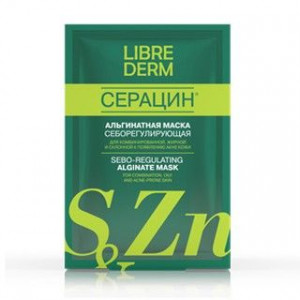 ЛИБРИДЕРМ СЕРАЦИН МАСКА АЛЬГИНАТ. СЕБОРЕГУЛИР. 30Г. №1 [LIBREDERM]