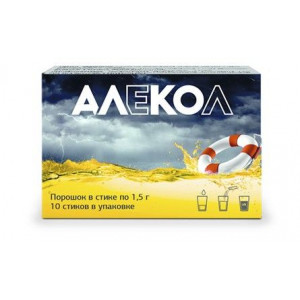АЛЕКОЛ 1,5Г. №10 СТИК ПОР. АЛЕКОЛ 1,5Г. №10 СТИК ПОР.