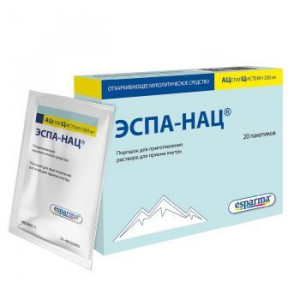 ЭСПА-НАЦ 200МГ. 3Г. №20 ПОР. Д/Р-РА Д/ПРИЕМА ВНУТРЬ ПАК. /ЭСПАРМА/ ЭСПА-НАЦ 200МГ. 3Г. №20 ПОР. Д/Р-РА Д/ПРИЕМА ВНУТРЬ ПАК. /ЭСПАРМА/