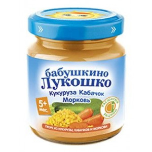 Б.ЛУКОШКО ПЮРЕ 100Г. КУКУРУЗА+КАБАЧКИ+МОРКОВЬ 5+МЕС. Б.ЛУКОШКО ПЮРЕ 100Г. КУКУРУЗА+КАБАЧКИ+МОРКОВЬ 5+МЕС.