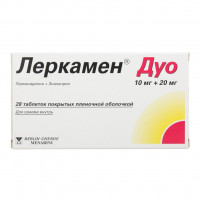 ЛЕРКАМЕН ДУО 10МГ.+20МГ. №28 ТАБ. П/П/О /РЕКОРДАТИ/
