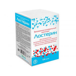 ЛОСТЕРИН ВИТАМИНННО-МИНЕРАЛЬНЫЙ КОМПЛЕКС №120 КАПС. ЛОСТЕРИН ВИТАМИНННО-МИНЕРАЛЬНЫЙ КОМПЛЕКС №120 КАПС.