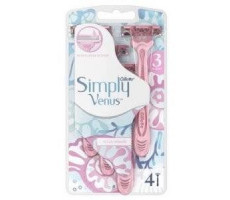 ЖИЛЛЕТ ВЕНУС-3 СТАНОК SIMPLY №4 ЖЕН. ОДНОРАЗ. [GILLETTE]