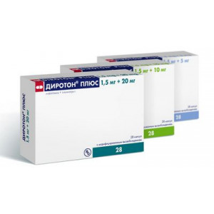 ДИРОТОН ПЛЮС 1,5МГ.+20МГ. №28 КАПС.МОД.ВЫСВОБ. /ГЕДЕОН РИХТЕР/ ДИРОТОН ПЛЮС 1,5МГ.+20МГ. №28 КАПС.МОД.ВЫСВОБ. /ГЕДЕОН РИХТЕР/
