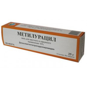МЕТИЛУРАЦИЛ 10% 25Г. МАЗЬ Д/МЕСТ. И НАРУЖ.ПРИМ. ТУБА /ТУЛЬСКАЯ ФФ/ МЕТИЛУРАЦИЛ 10% 25Г. МАЗЬ Д/МЕСТ. И НАРУЖ.ПРИМ. ТУБА /ТУЛЬСКАЯ ФФ/