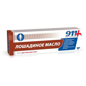 911-ЛОШАДИНОЕ МАСЛО КРЕМ Д/ТЕЛА,РУК И НОГ 100МЛ.