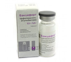 БАКЦЕФОРТ 1Г.+1Г. №1 ПОР. Д/Р-РА Д/В/В,В/М ФЛ. /КРАСФАРМА/