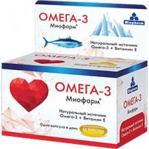 МИОФАРМ ОМЕГА-3 1000МГ. №32 КАПС. МИОФАРМ ОМЕГА-3 1000МГ. №32 КАПС.