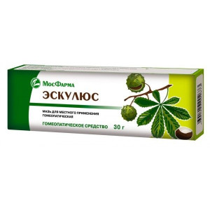 ЭСКУЛЮС 30Г. МАЗЬ Д/МЕСТ.ПРИМ. ГОМЕОПАТ. ТУБА /МОСФАРМА/ ЭСКУЛЮС 30Г. МАЗЬ Д/МЕСТ.ПРИМ. ГОМЕОПАТ. ТУБА /МОСФАРМА/