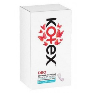 КОТЕКС ПРОКЛАДКИ ЕЖЕДН. УЛЬТРАТОНКИЕ ДЕО №56 [KOTEX]