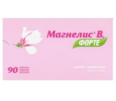 МАГНЕЛИС В6 ФОРТЕ 100МГ.+10МГ. №90 ТАБ. П/П/О