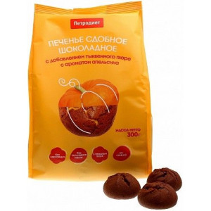 ПЕТРОДИЕТ ПЕЧЕНЬЕ ШОКОЛАД ТЫКВ.ПЮРЕ+АПЕЛЬСИН 300Г.
