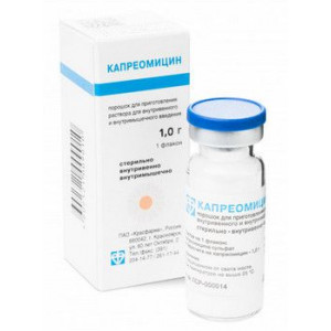КАПРЕОМИЦИН 1Г. №1 ПОР. Д/Р-РА Д/В/М ФЛ. /КРАСФАРМА/ КАПРЕОМИЦИН 1Г. №1 ПОР. Д/Р-РА Д/В/М ФЛ. /КРАСФАРМА/